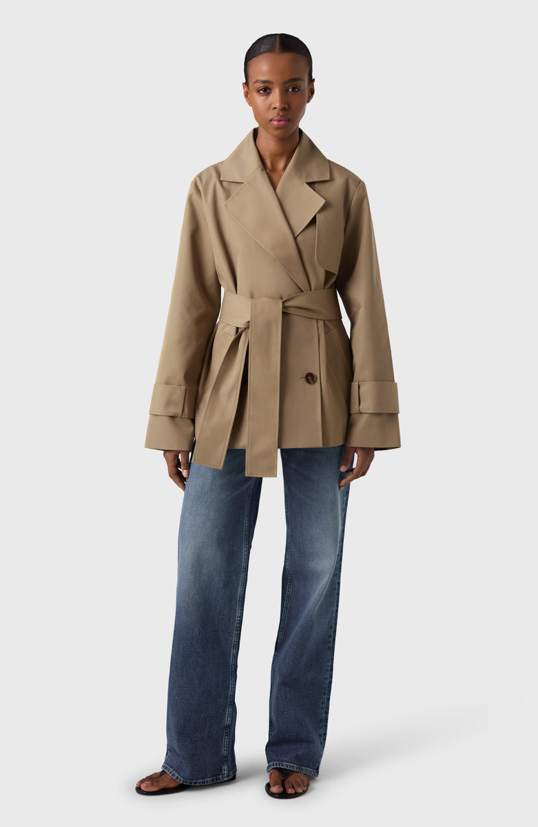 THE TOE CHAMBÉRY STANDNECK COAT THE TOE CHAMBÉRY STANDNECK COAT Dorian Trench Coat by Z
