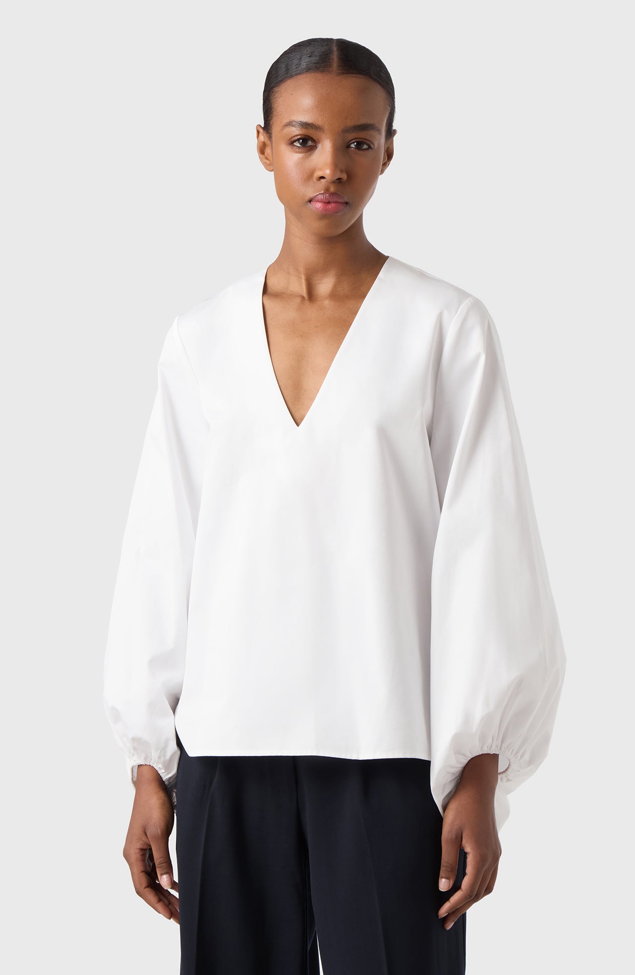elu. 　オーロラブラウス Aurora blouse White Aurora blouse White | elu